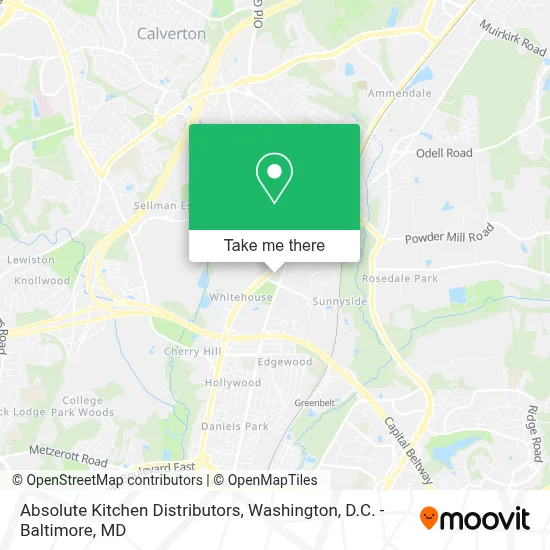 Absolute Kitchen Distributors map