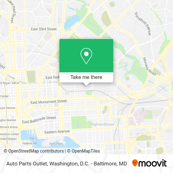Auto Parts Outlet map