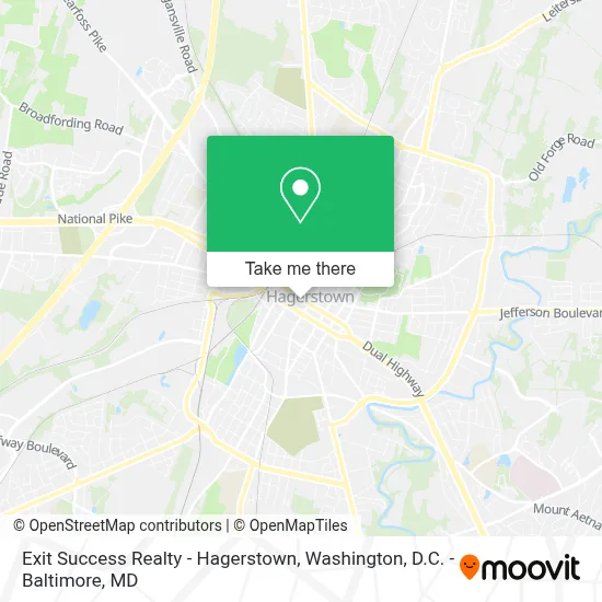 Exit Success Realty - Hagerstown map