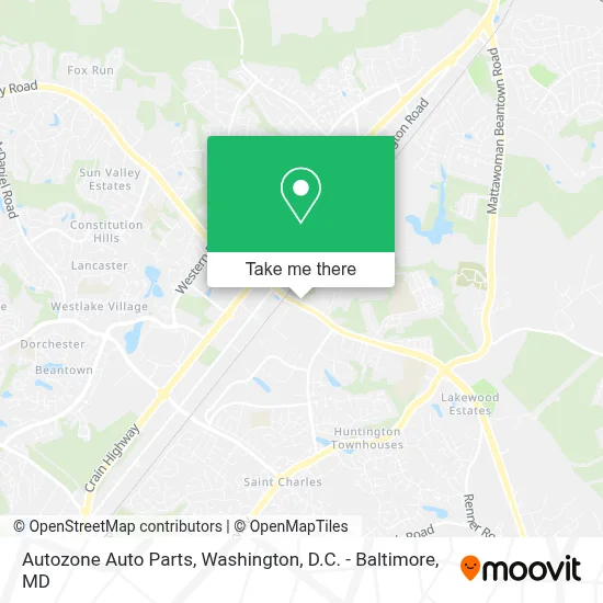 Autozone Auto Parts map