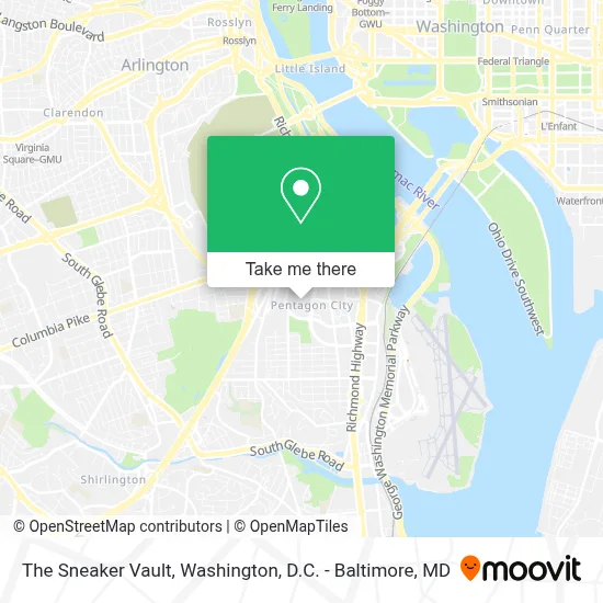 The Sneaker Vault map