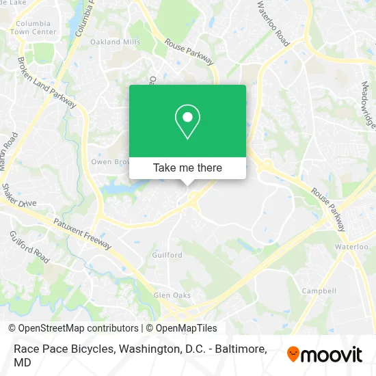 Race Pace Bicycles map