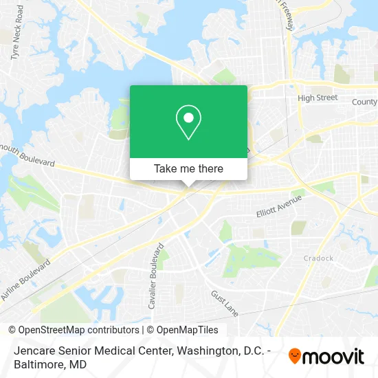 Jencare Senior Medical Center map