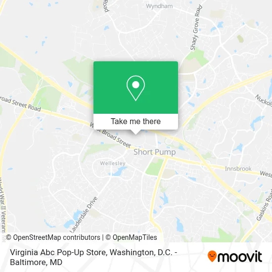 Virginia Abc Pop-Up Store map