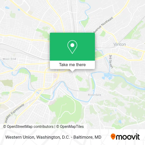 Western Union map