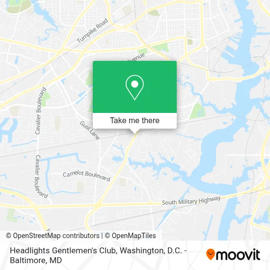 Headlights Gentlemen's Club map