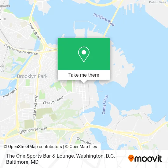 The One Sports Bar & Lounge map