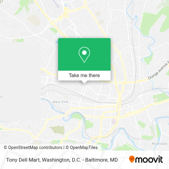 Tony Deli Mart map