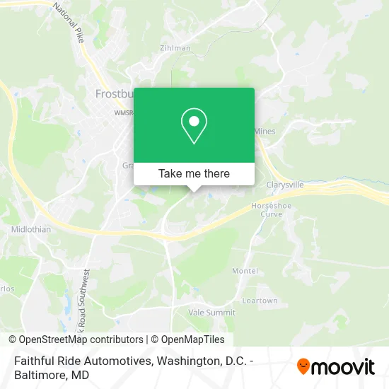 Faithful Ride Automotives map