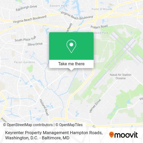 Keyrenter Property Management Hampton Roads map