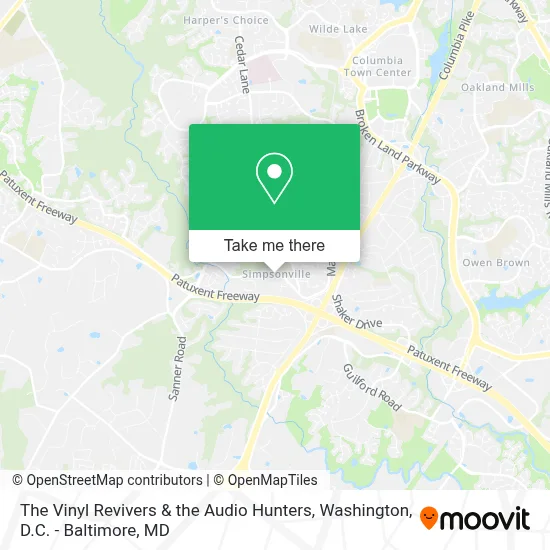 The Vinyl Revivers & the Audio Hunters map