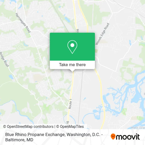 Blue Rhino Propane Exchange map