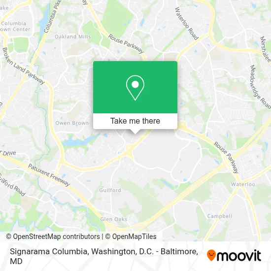 Signarama Columbia map