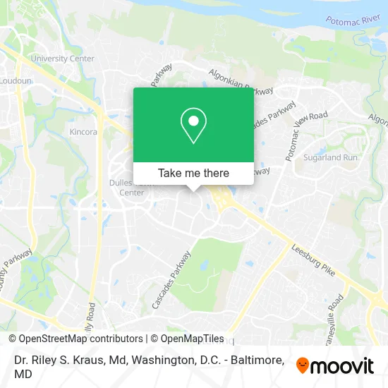 Dr. Riley S. Kraus, Md map