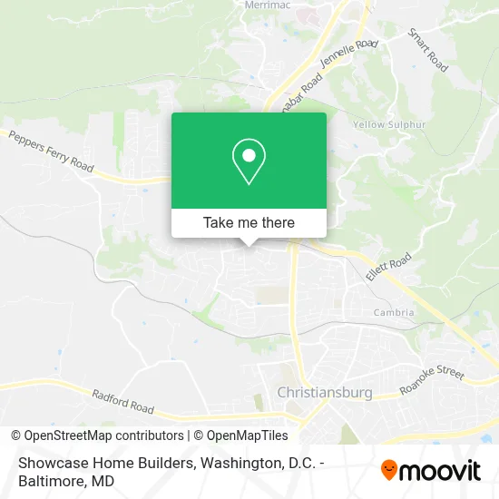 Showcase Home Builders map