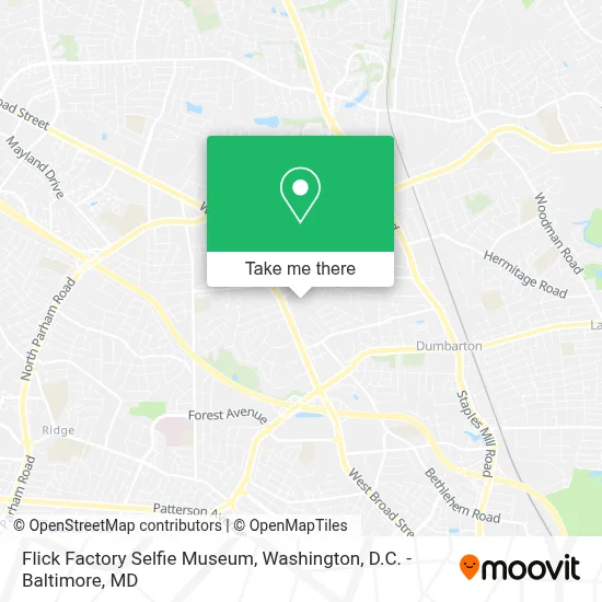 Flick Factory Selfie Museum map