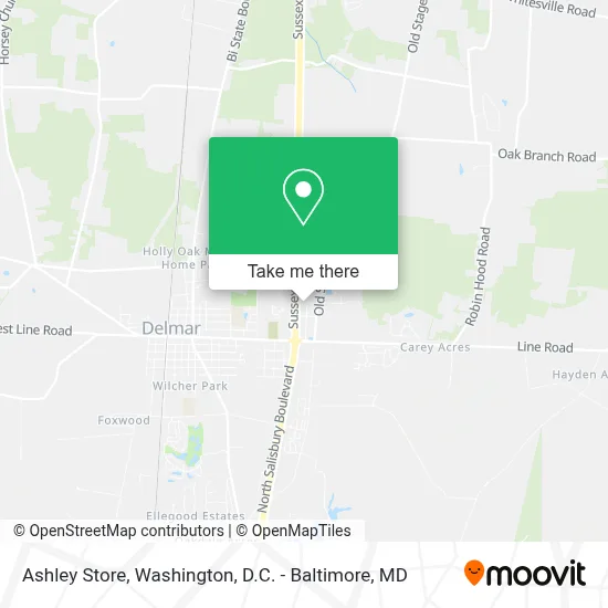 Ashley Store map