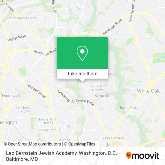 Leo Bernstein Jewish Academy map