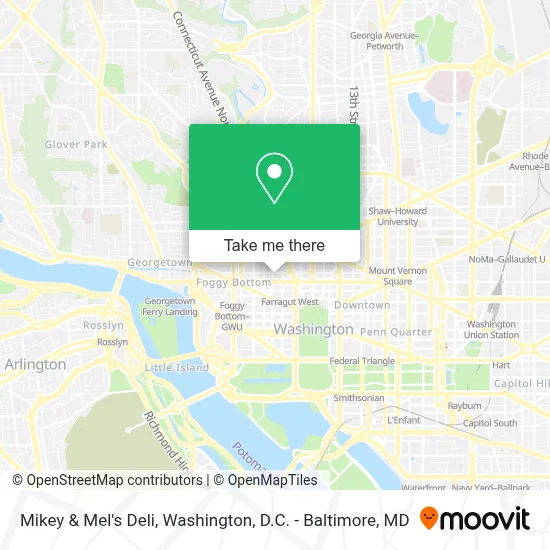 Mikey & Mel's Deli map
