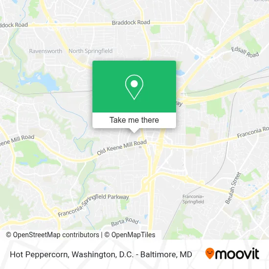 Hot Peppercorn map