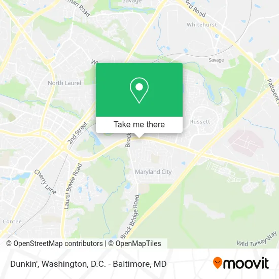 Dunkin' map