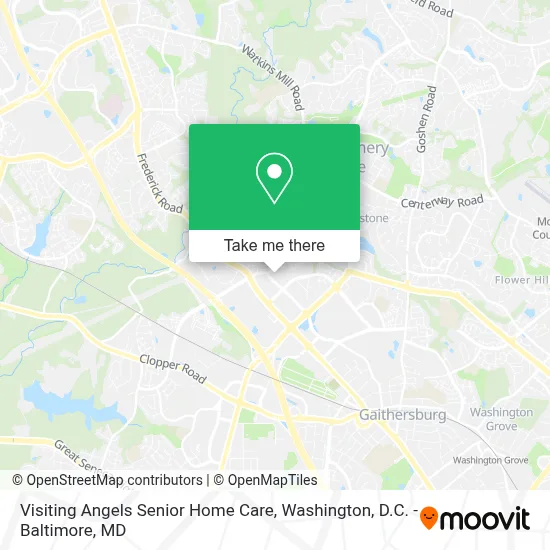 Visiting Angels Senior Home Care map