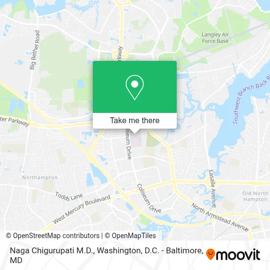 Naga Chigurupati M.D. map