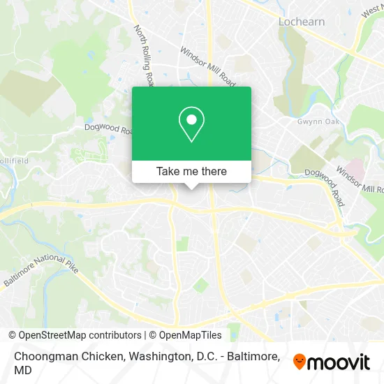 Choongman Chicken map