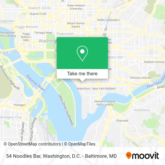 54 Noodles Bar map