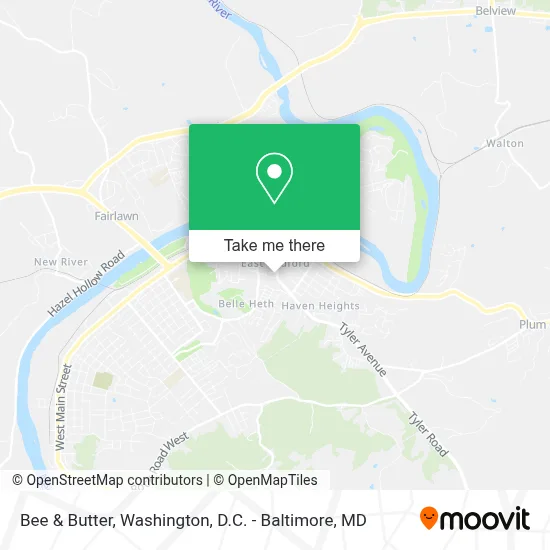 Bee & Butter map