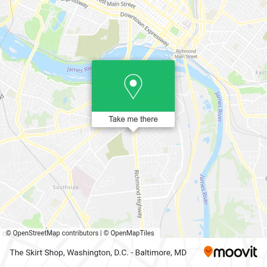 The Skirt Shop map