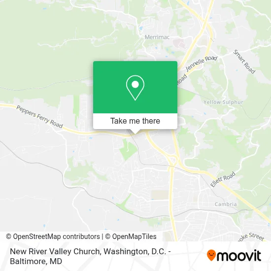 New River Valley Church map