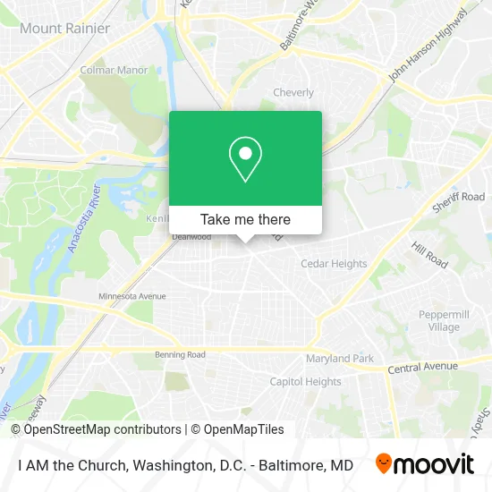 I AM the Church map