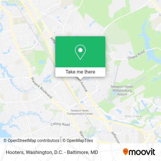 Hooters map