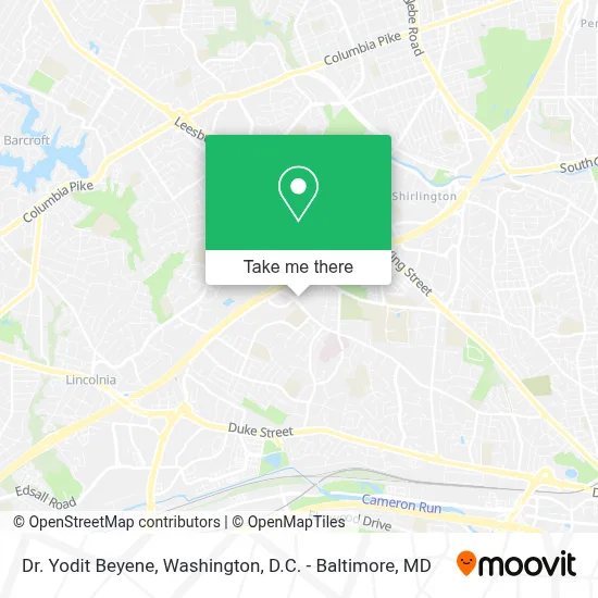 Dr. Yodit Beyene map