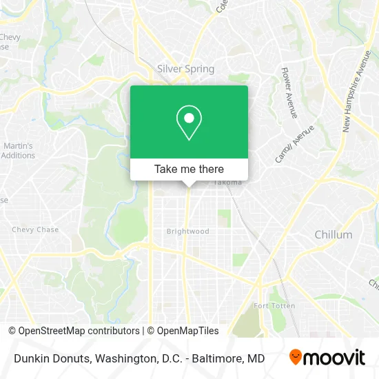 Dunkin Donuts map