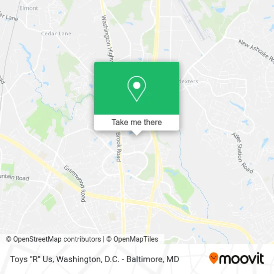 Toys "R" Us map