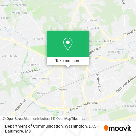 Department Of Communication map