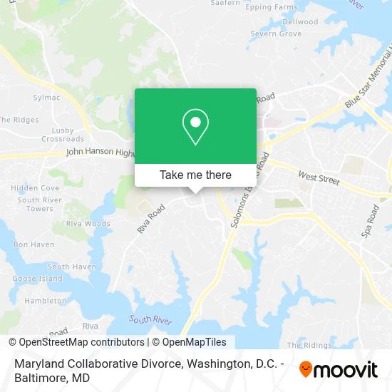 Maryland Collaborative Divorce map