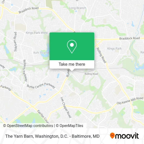 The Yarn Barn map