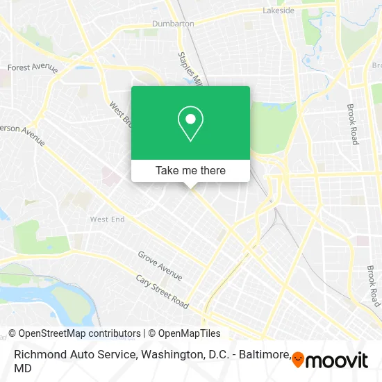 Richmond Auto Service map