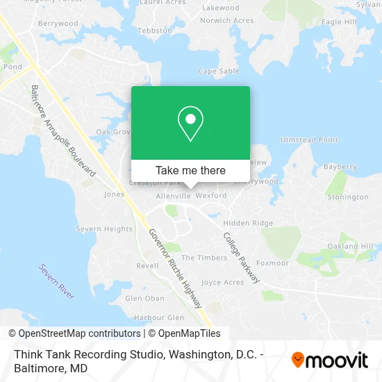 Think Tank Recording Studio map
