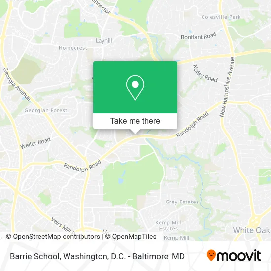 Barrie School map