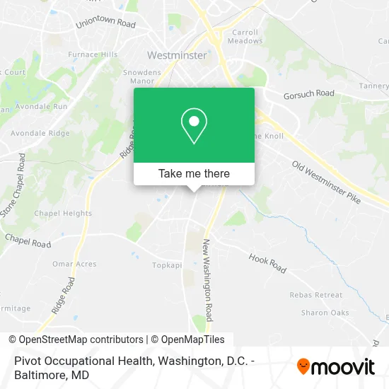 Pivot Occupational Health map