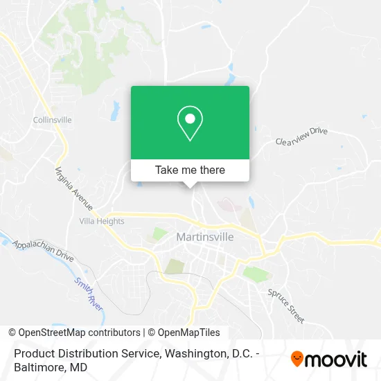 Product Distribution Service map