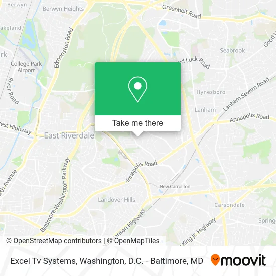 Excel Tv Systems map