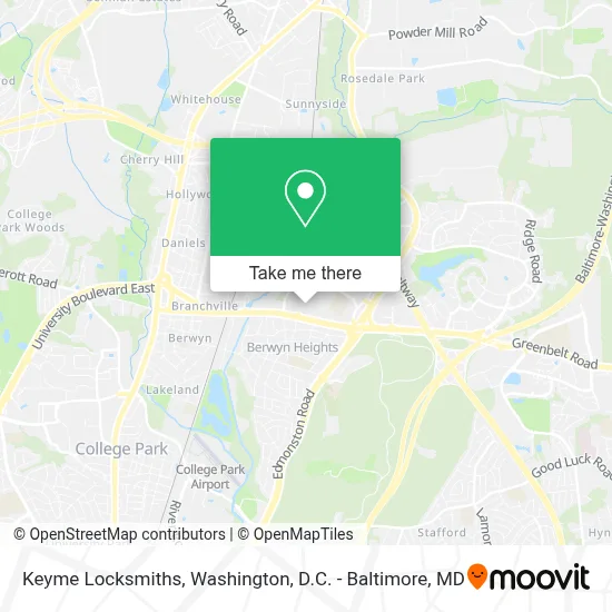 Keyme Locksmiths map