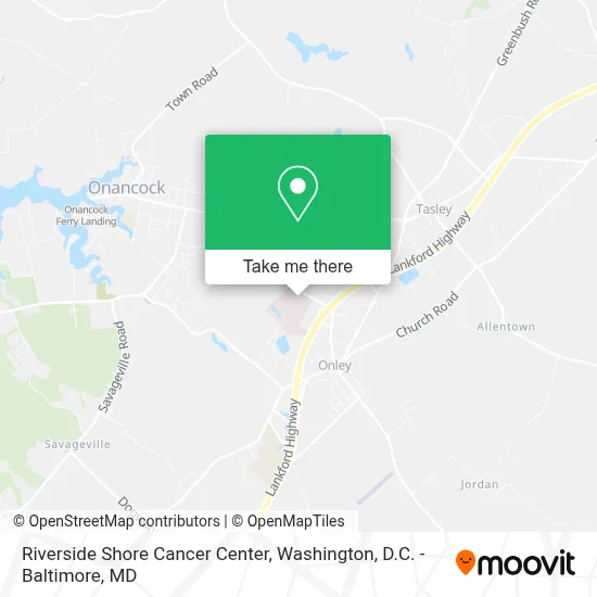Riverside Shore Cancer Center map