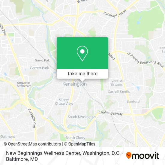 New Beginnings Wellness Center map