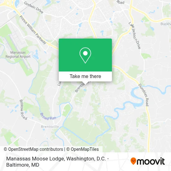 Manassas Moose Lodge map